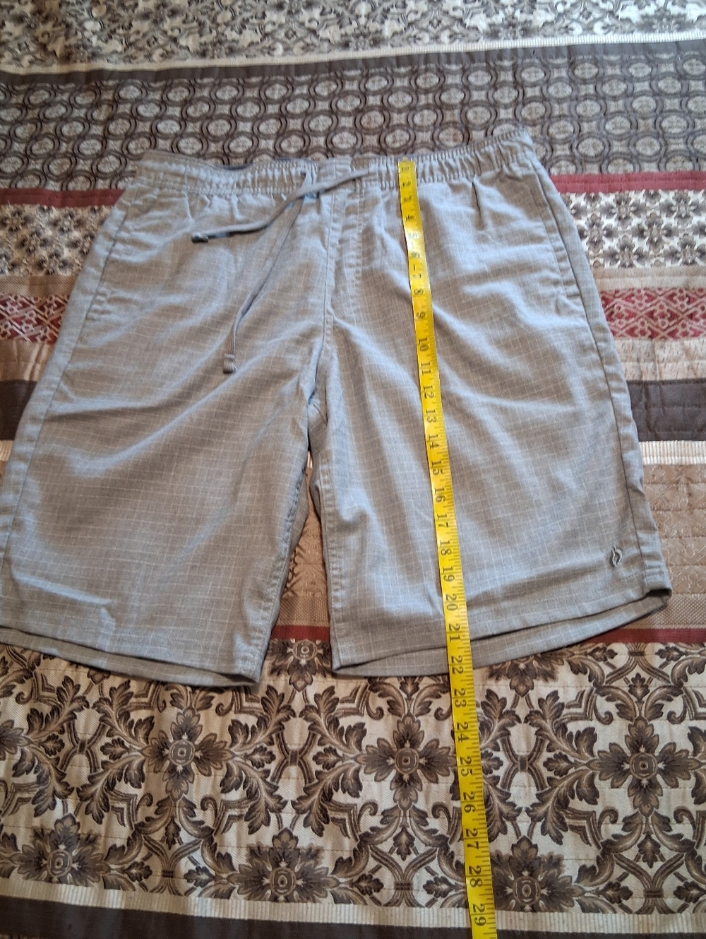 Hang Ten Sports Men Shorts Drawstring Pockets SzXL Gray Vacation Walk - Picture 5 of 15